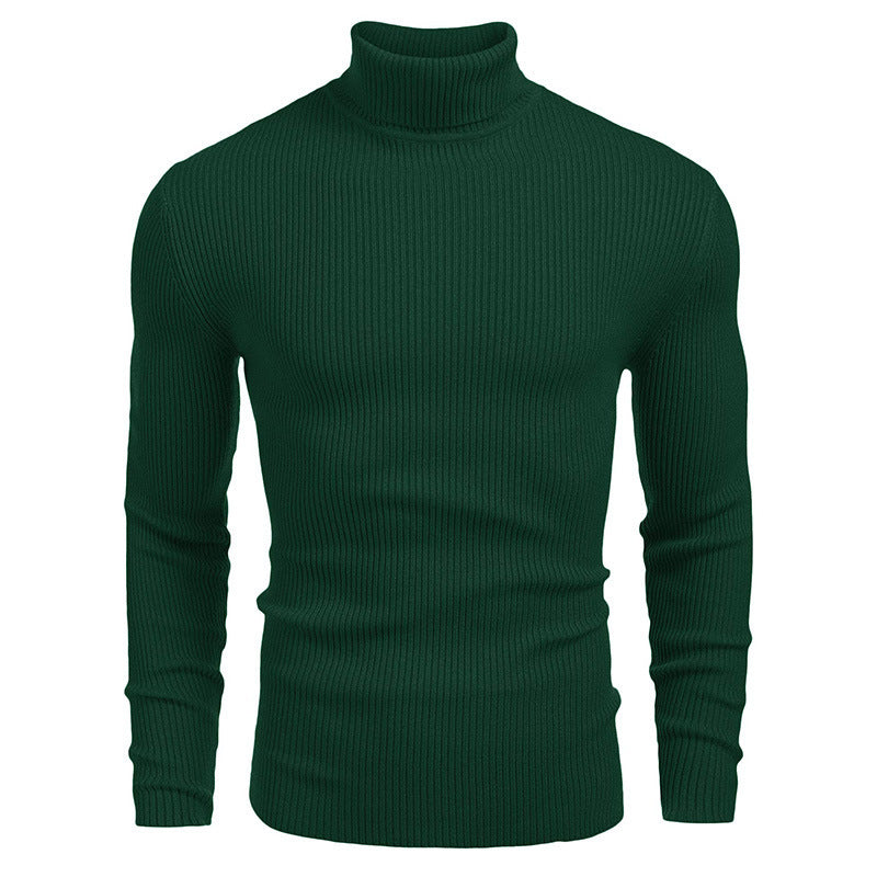 Men's elegant turtleneck sweater made of ribbed knit Lisslune