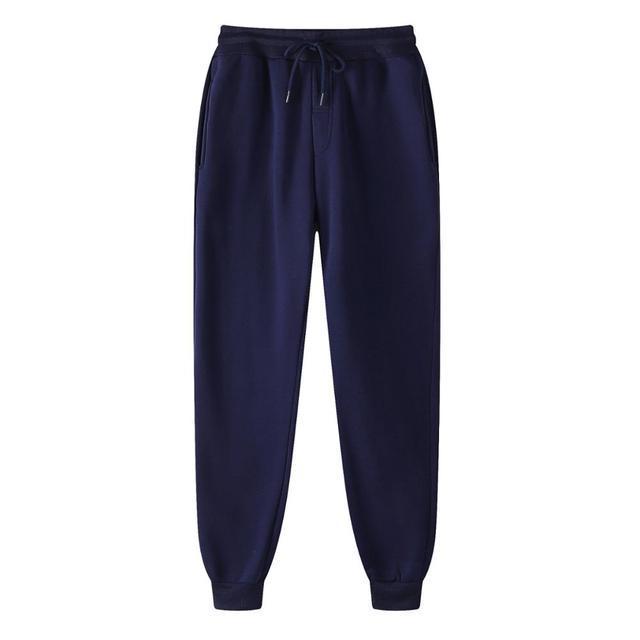 Men's sporty leisure pants with elastic waistband and practical pockets Lisslune