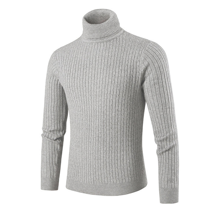Men's stylish turtleneck sweater made of textured knit Lisslune