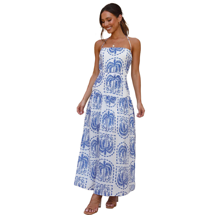 Women's maxi dress with floral print and elegant cut Lune London