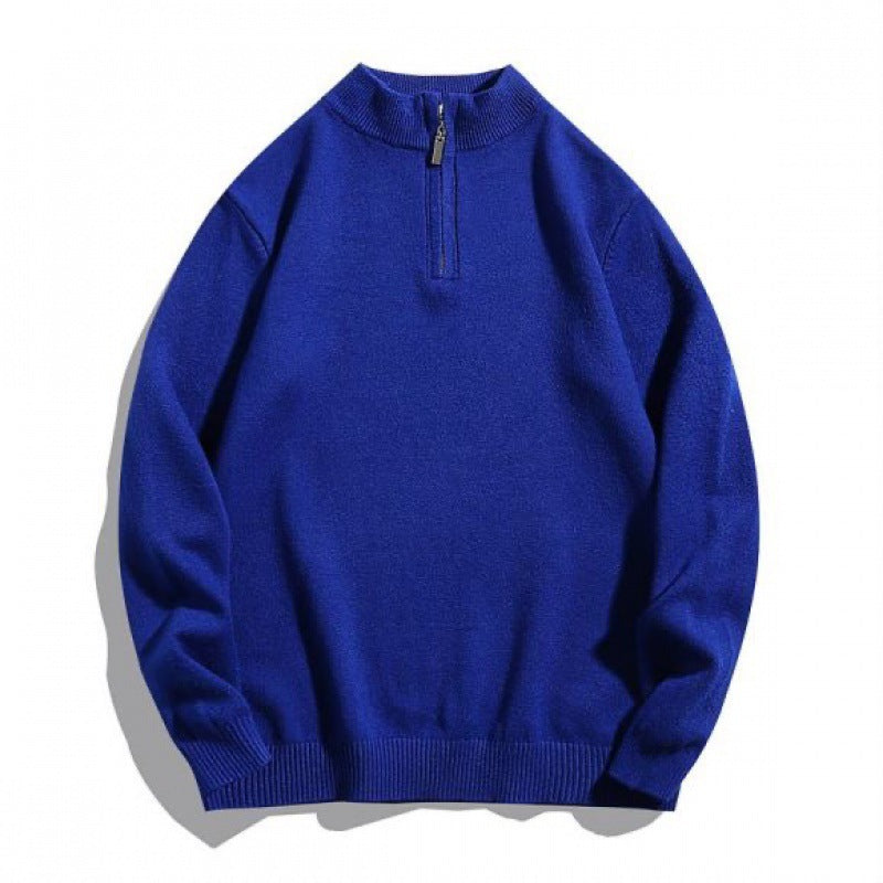 Men's cozy turtleneck sweater with zipper Lisslune