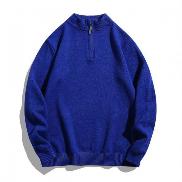 Men's cozy turtleneck sweater with zipper Lisslune