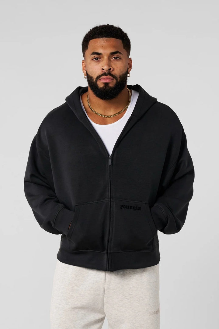 Men's hoodie with full zip and practical pockets Lisslune