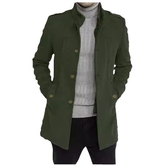 Men's stylish leisure jacket with protective collar and practical side pockets Lisslune