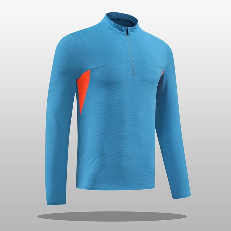 Men's functional thermal shirt with stand-up collar and zipper Lisslune