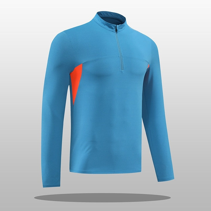 Men's functional thermal shirt with stand-up collar and zipper Lisslune