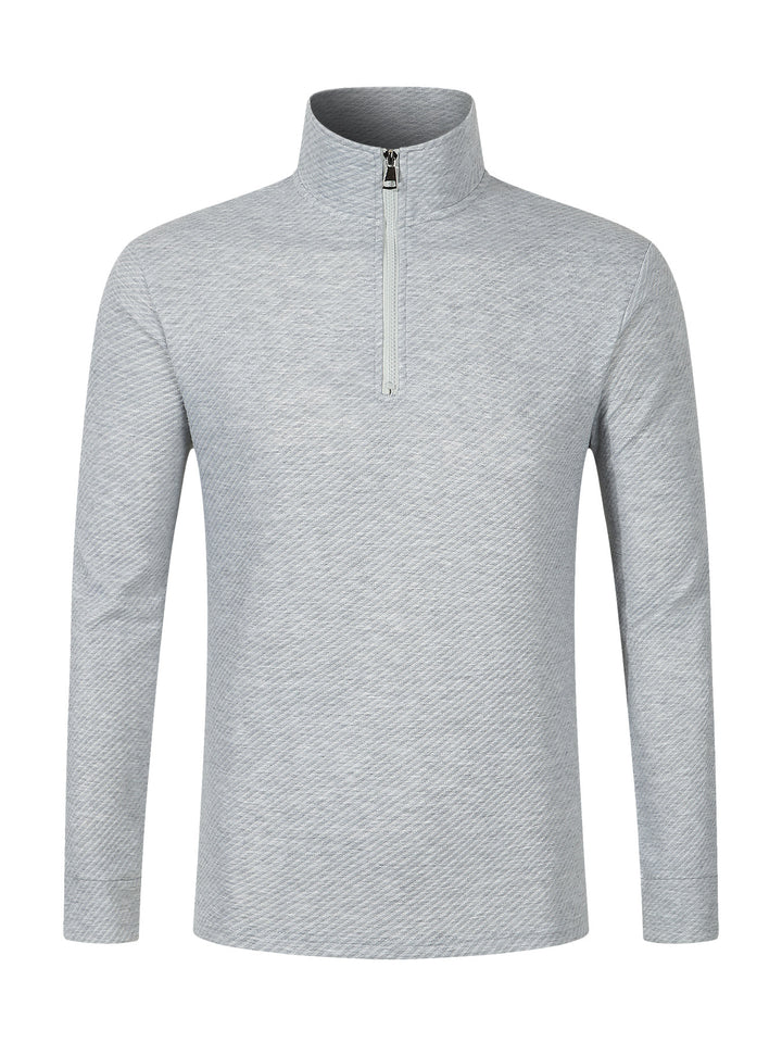 Men's functional pullover with short zipper and breathable material Lisslune