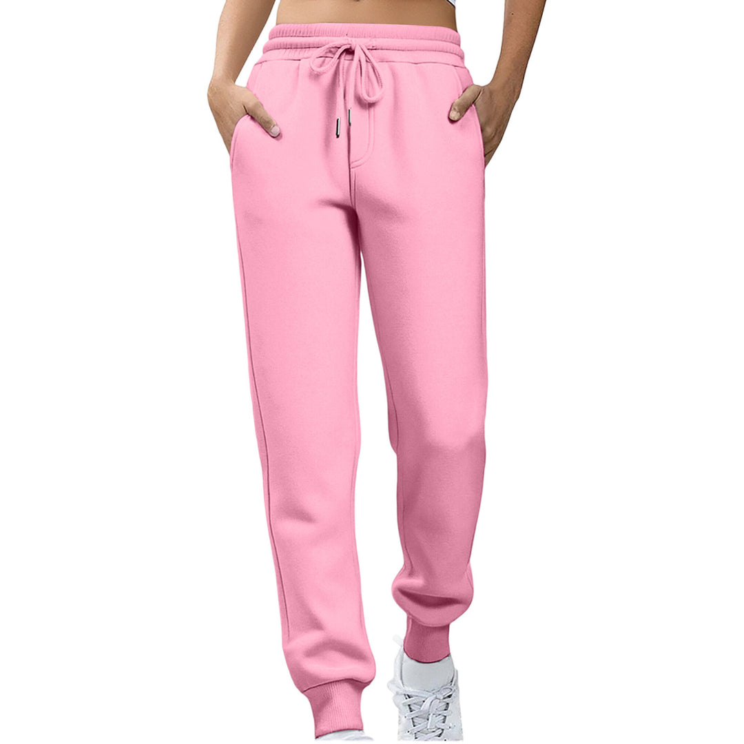 Women Relaxed Fit Sweatpants with Elastic Waistband and Side Pockets Lisslune