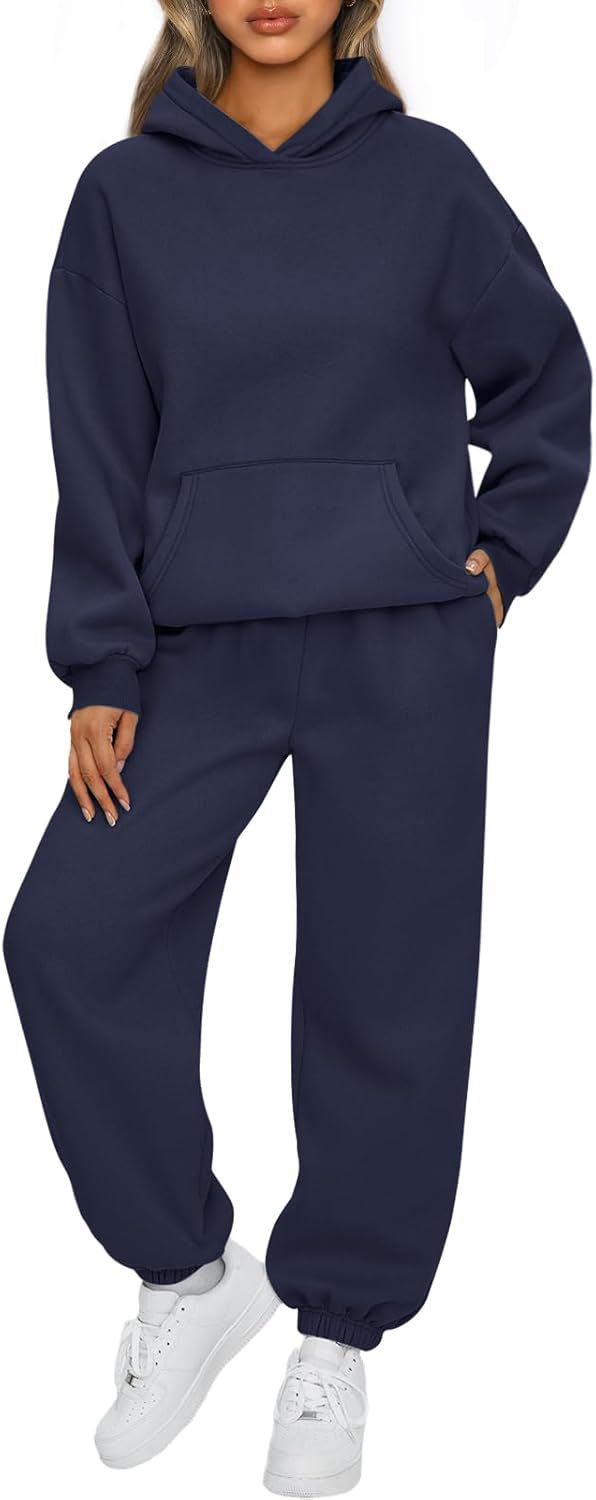 Women's casual hoodie jumpsuit made of high-quality sweat material with practical pockets Lisslune