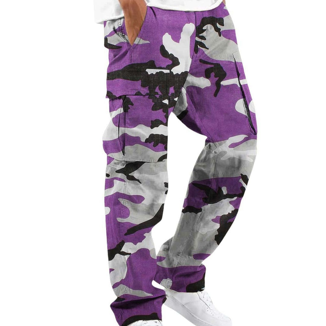 Men's Camouflage Cargo Pants with Numerous Pockets Lisslune