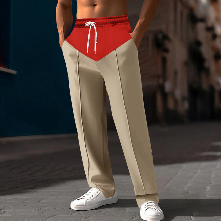 Men's stylish sweatpants with innovative cut and side pockets Lisslune