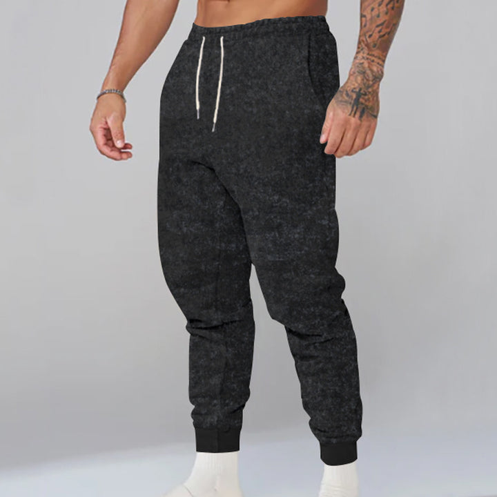 Men's comfortable sweatpants with elastic waistband and sporty style Lisslune