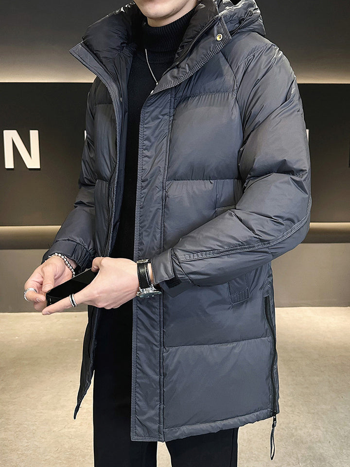 Men's Insulated Quilted Jacket with Practical Hood Lisslune