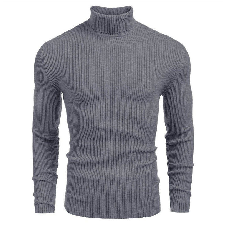 Men's turtleneck sweater made of fine rib knit Lisslune