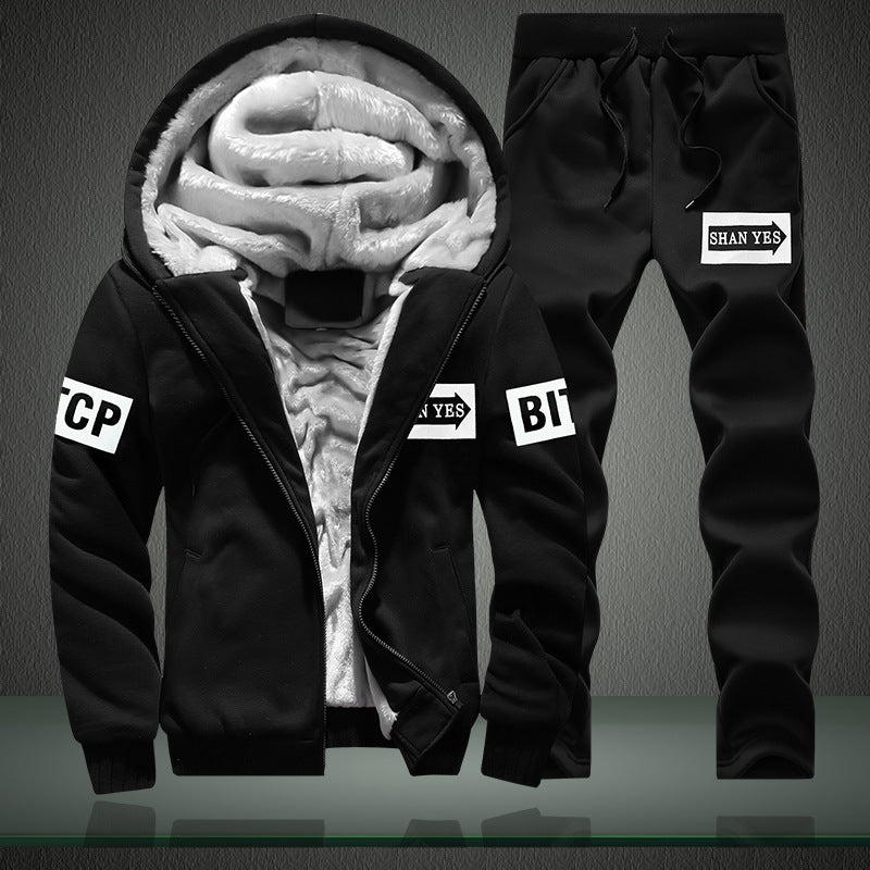 Men's sporty tracksuit with warming inner lining Lisslune