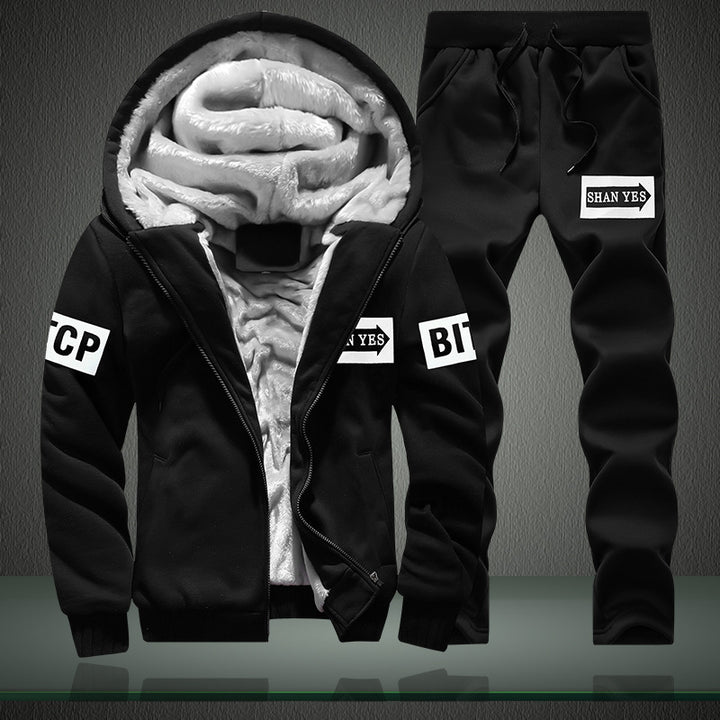 Men's sporty tracksuit with warming inner lining Lisslune