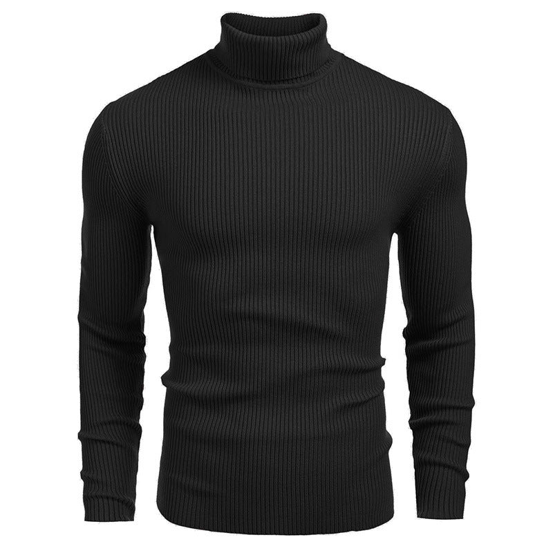 Men's turtleneck sweater made of fine rib knit Lisslune