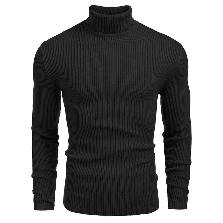 Men's turtleneck sweater made of fine rib knit Lisslune