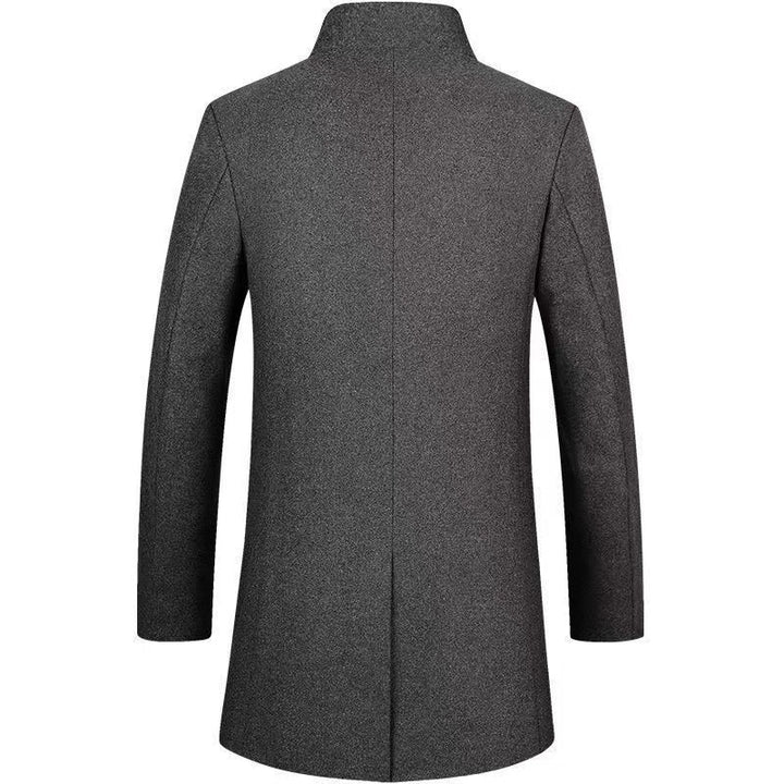 Men's elegant wool coat with modern cut and classic details Lisslune