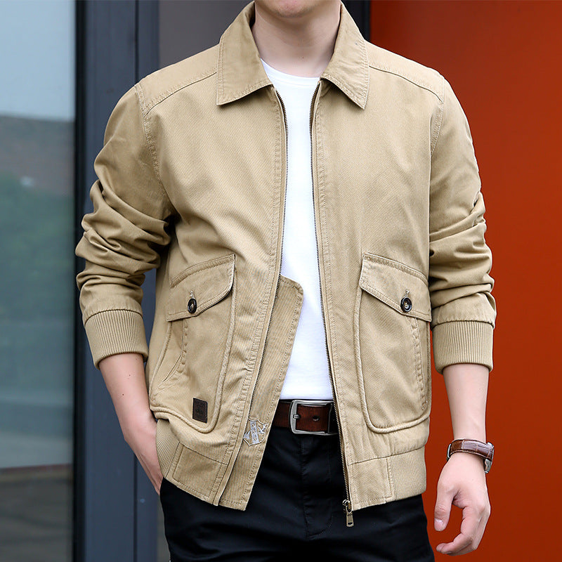 Men's Lightweight Utility Jacket with Practical Pockets Lisslune