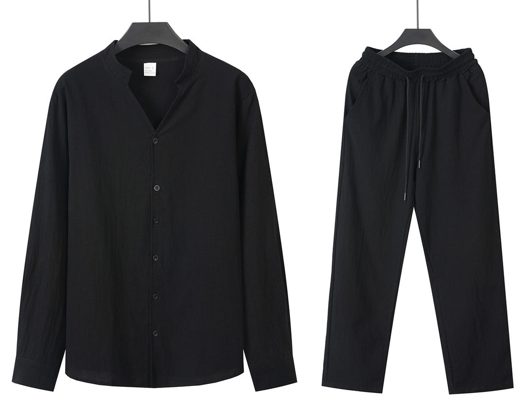Men's Comfortable and Stylish Pajama Set with Shirt and Pants Lisslune