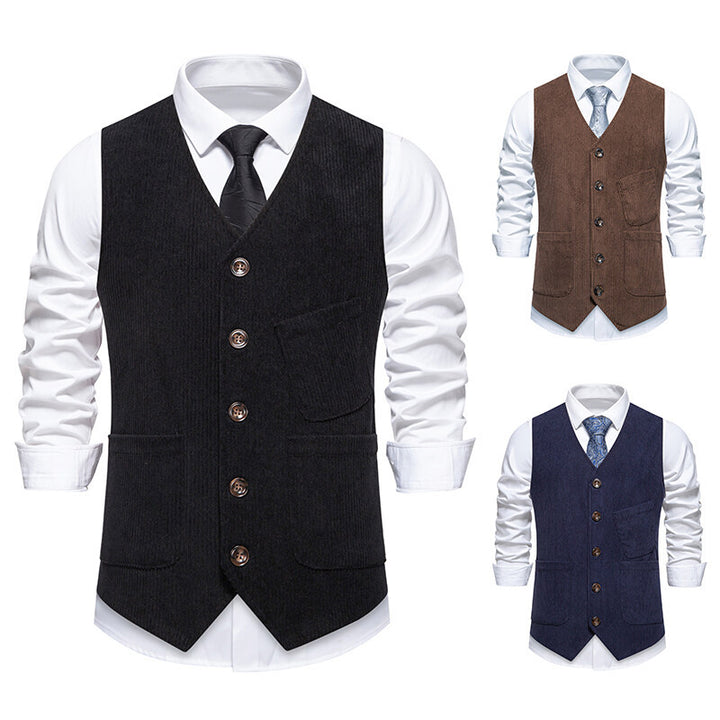 Men's elegant waistcoat in classic design Lisslune