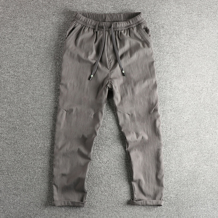 Men's sporty leisure pants with elastic waistband and practical drawstring Lisslune