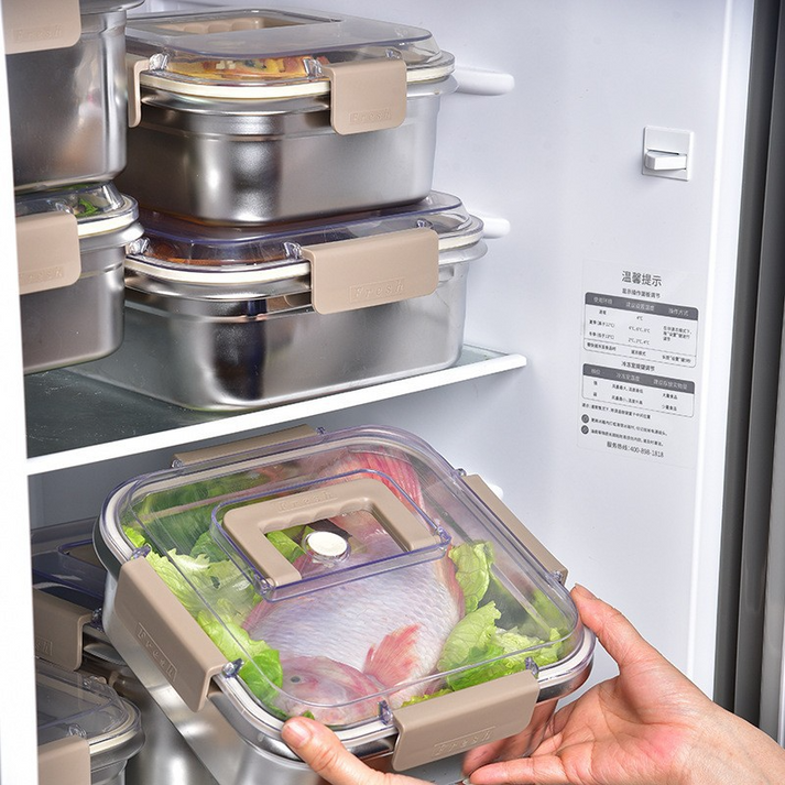 Lisslune | Portable Stainless Steel Food Storage Container 1600ml