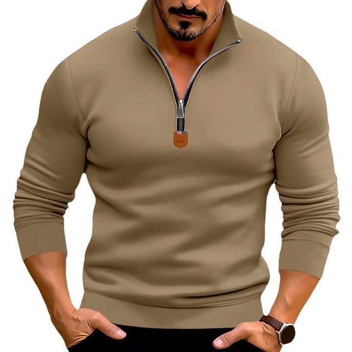 Men's sweatshirt with modern zipper Lisslune