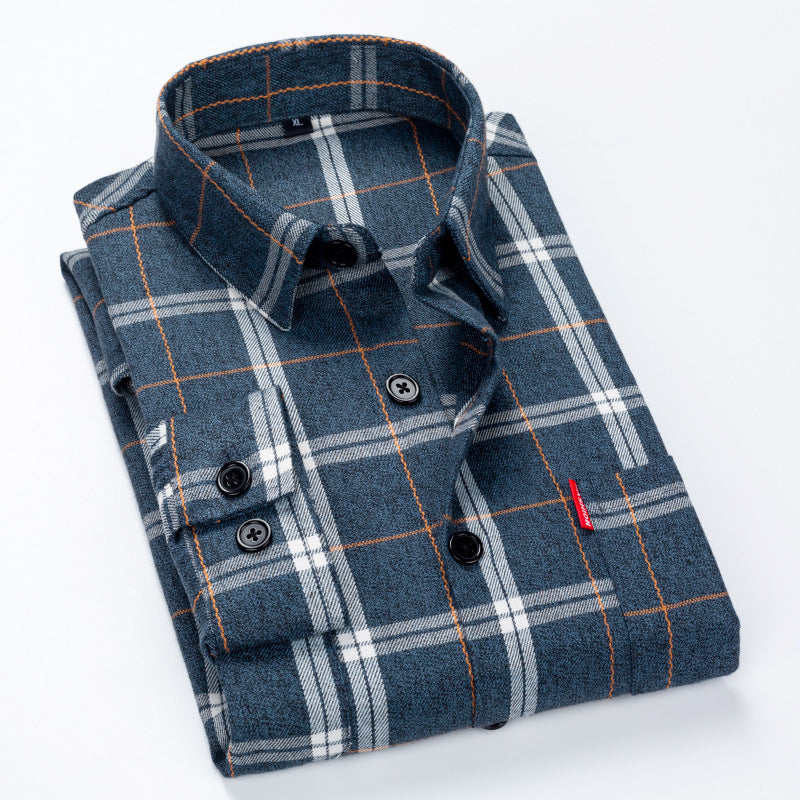 Men's Casual Flannel Shirt Lisslune
