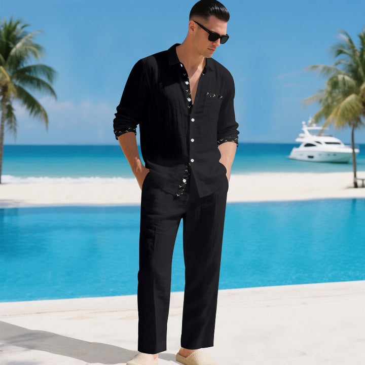 Men's elegant casual blazer with matching pants Lisslune