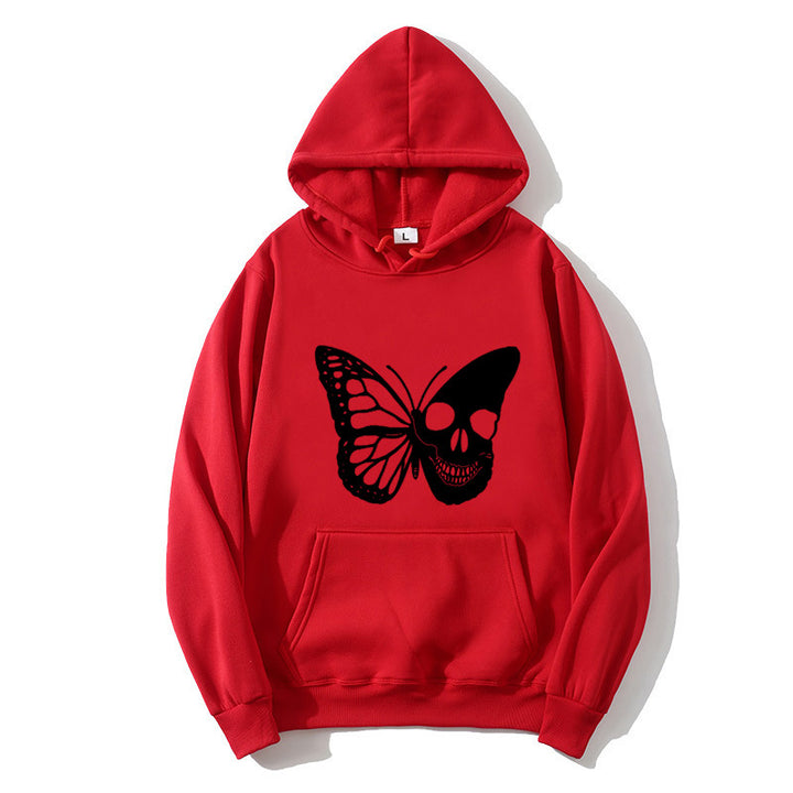 Women's hoodie with creative butterfly skeleton design Lisslune
