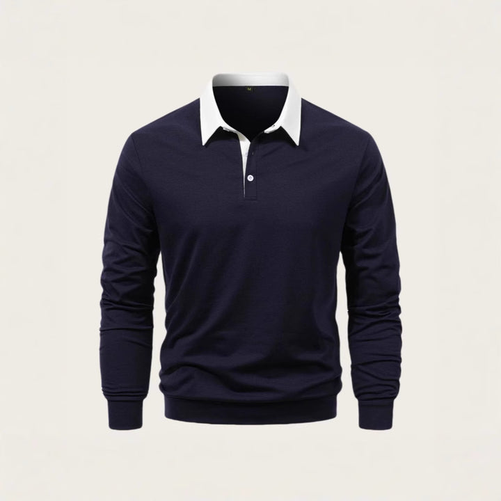 Men's polo shirt made of high-quality cotton with an elegant collar Lisslune