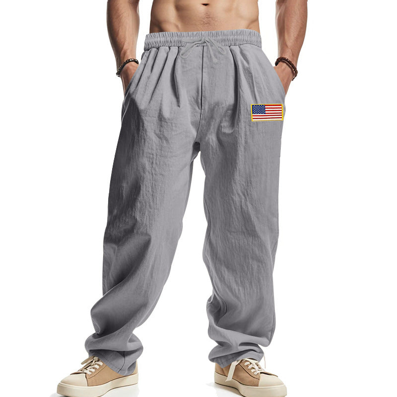 Men's casual joggers with elastic waistband and practical side pockets Lisslune
