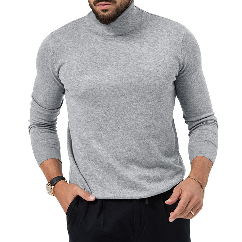 Men's elegant turtleneck sweater made of high-quality merino wool Lisslune