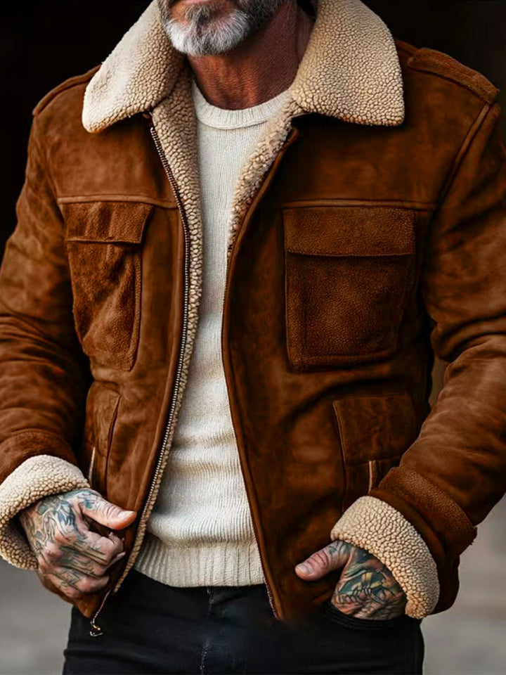 Men's Luxury Lambskin Leather Jacket Lisslune