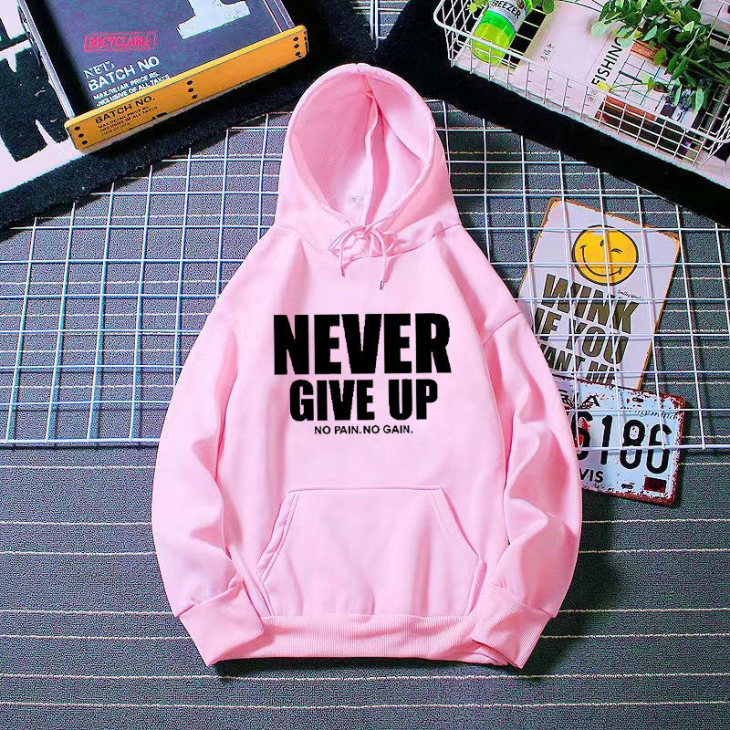 Women's hoodie with motivating lettering Lisslune 1772613019