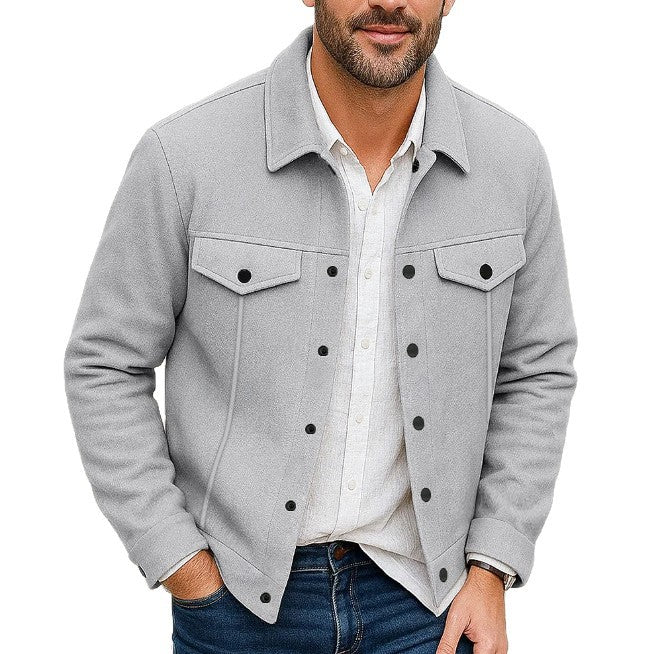 Men's stylish utility jacket with padded pockets Lisslune