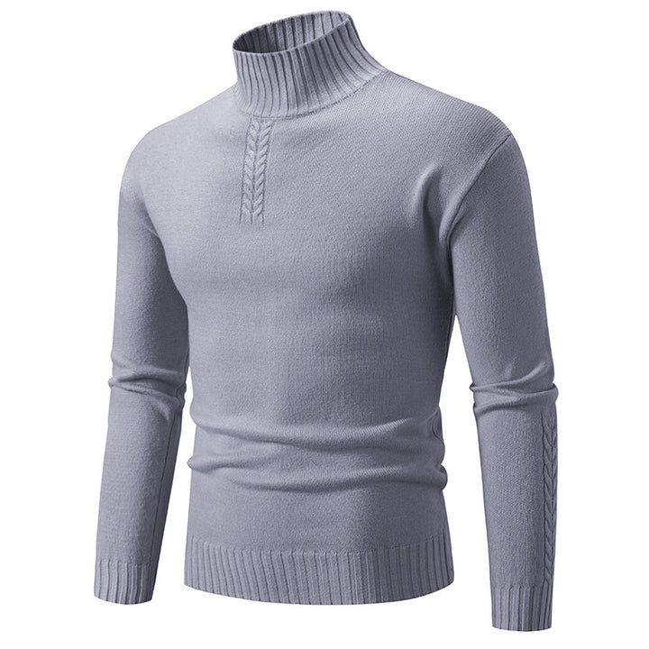 Men's turtleneck sweater made of coarse knit Lisslune