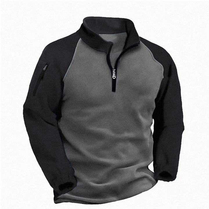 Men's functional pullover with zipper and sporty design Lisslune