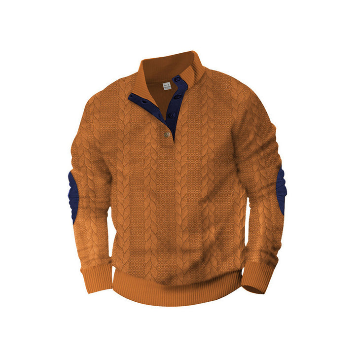 Men's knit pullover with contrast details Lisslune