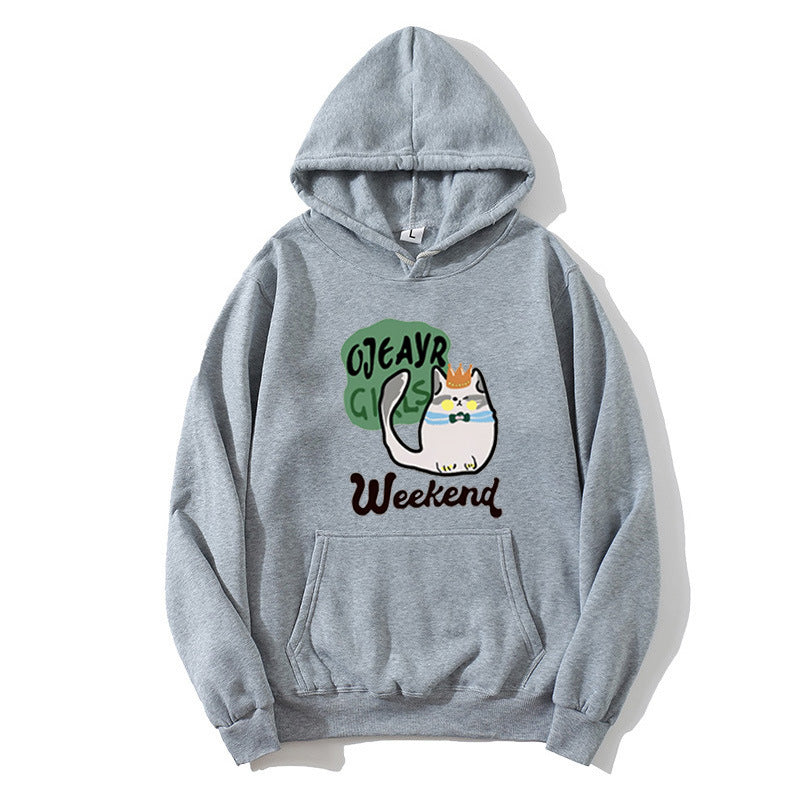 Women's hoodie with playful cat motif Lisslune