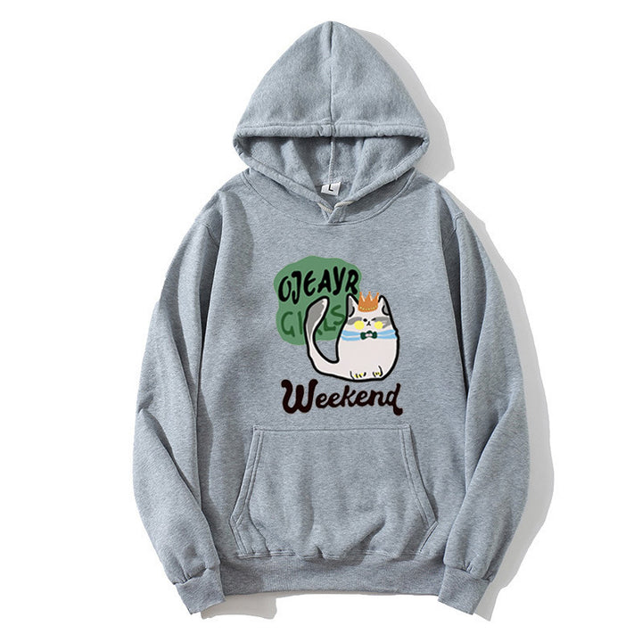 Women's hoodie with playful cat motif Lisslune