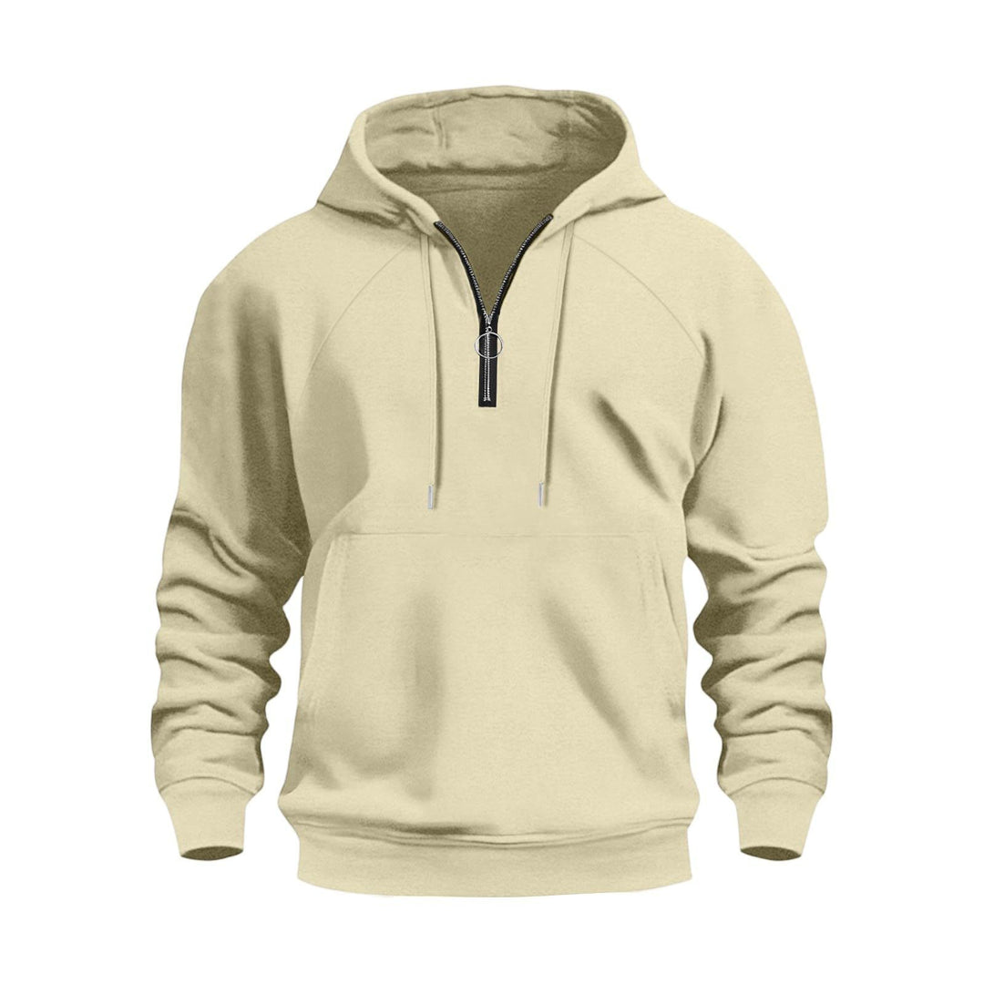 Men's functional hooded sweatshirt with half zip Lisslune