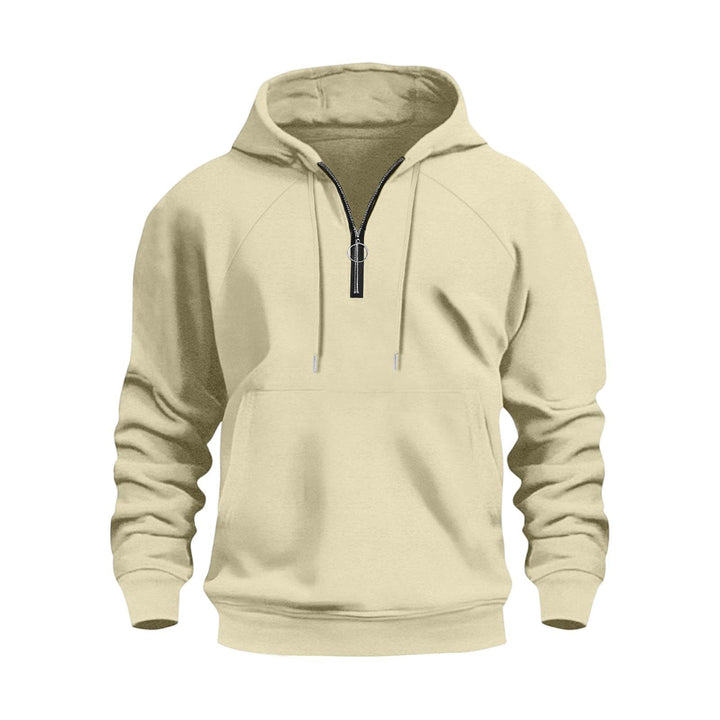 Men's functional hooded sweatshirt with half zip Lisslune