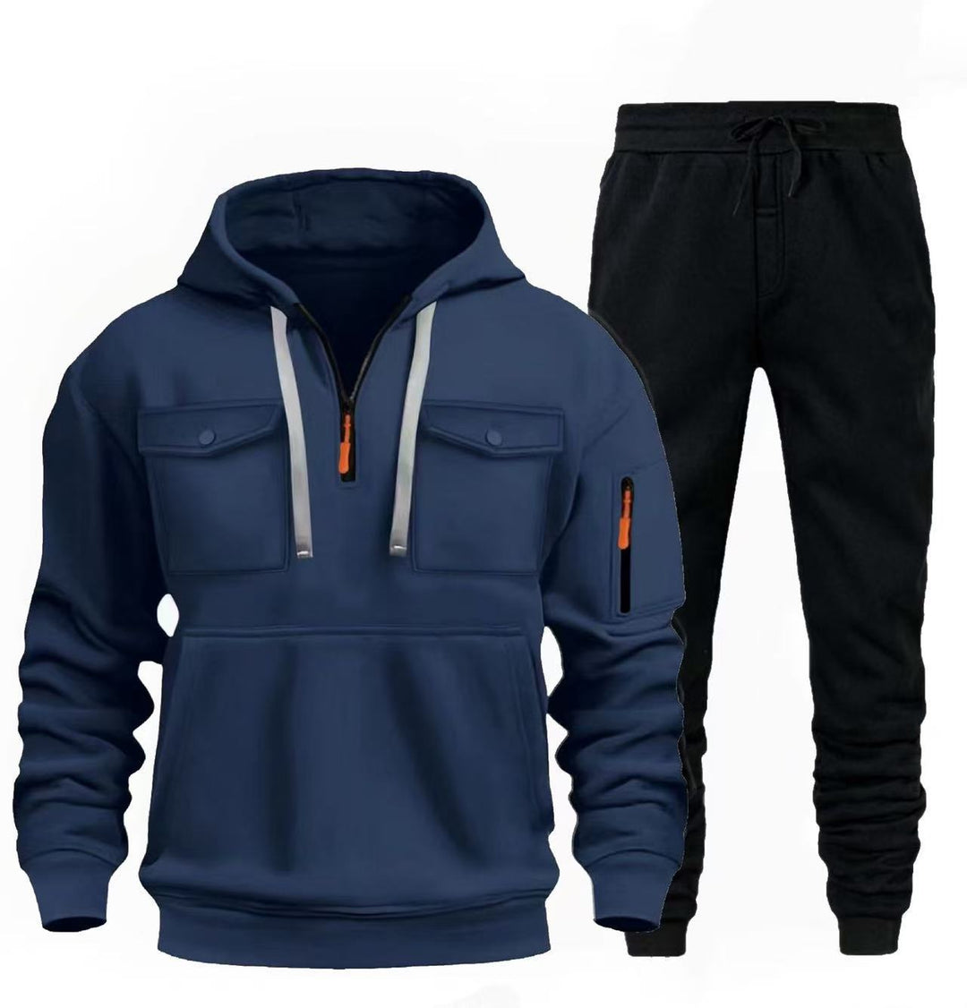 Men's casual leisure combination with functional pockets Lisslune