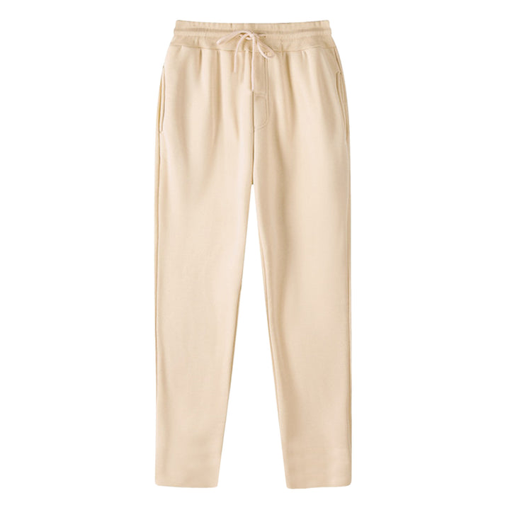 Men's sporty casual pants with elastic waistband and practical side pockets Lisslune