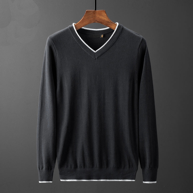 Men's V-Neck Sweater Lisslune
