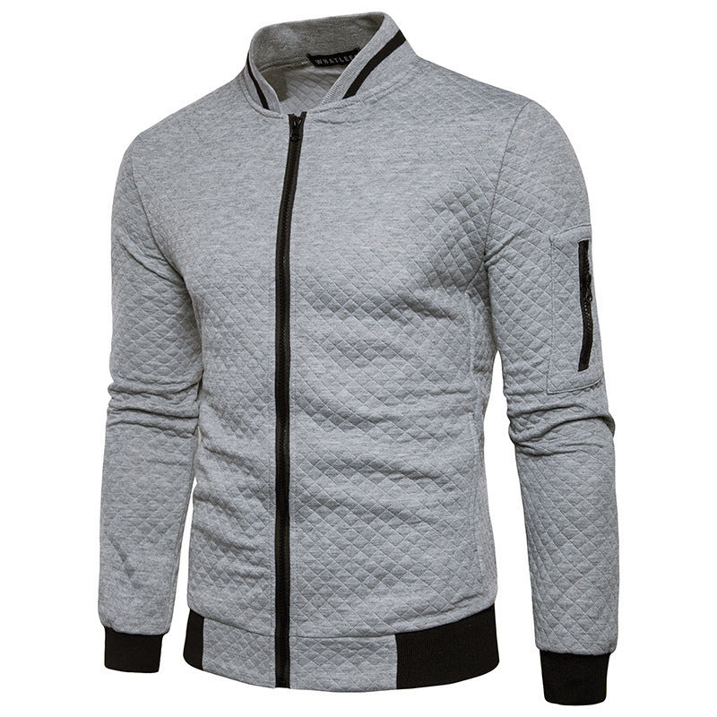 Men's Quilted Jacket with Modern Details Lisslune