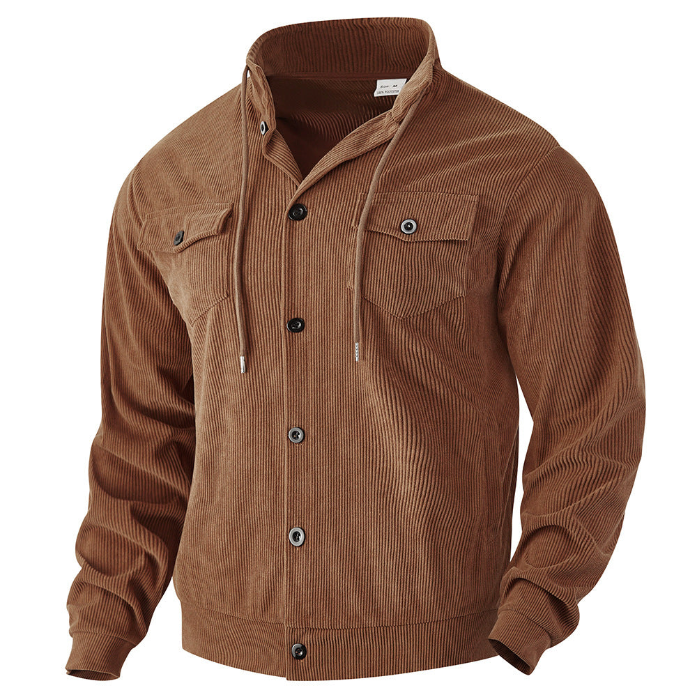 Men's transitional jacket with practical pockets and adjustable collar Lisslune
